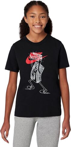 Nike Unisex Big Kids' Sportswear Club Futura Shoebox T-Shirt - Boys and Girls in Saudi Arabia