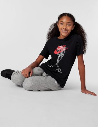 Nike Unisex Big Kids' Sportswear Club Futura Shoebox T-Shirt - Boys and Girls in Saudi Arabia