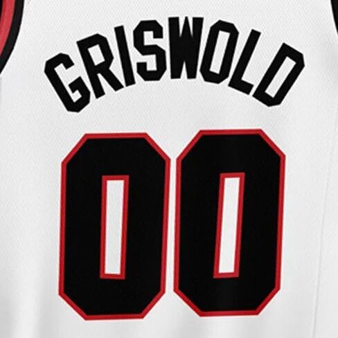 جيرسي Griswold Moose Youth Clark #00 لكرة السلة - حروف وأرقام مخيطة لعطلة X-Mas، ملابس للمشجعين، للأطفال من مقاس S إلى XL in Kuwait