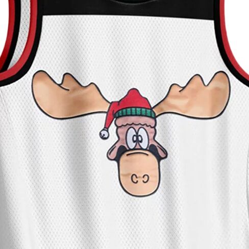 جيرسي Griswold Moose Youth Clark #00 لكرة السلة - حروف وأرقام مخيطة لعطلة X-Mas، ملابس للمشجعين، للأطفال من مقاس S إلى XL in Kuwait