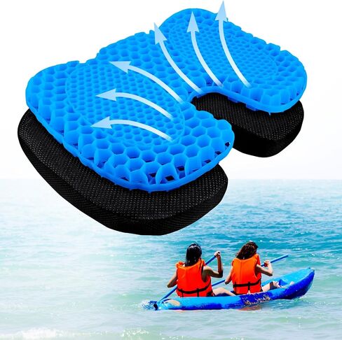 MMOBIEL Anti-Slip Kayak Seat Cushion Waterproof Kayak Gel Seat Cushion – Portable Sit in for Kayak, Boat, Canoe, Rowing etc. – Pressure Relief & Comfort Seat Cushion - Kayak in Saudi Arabia