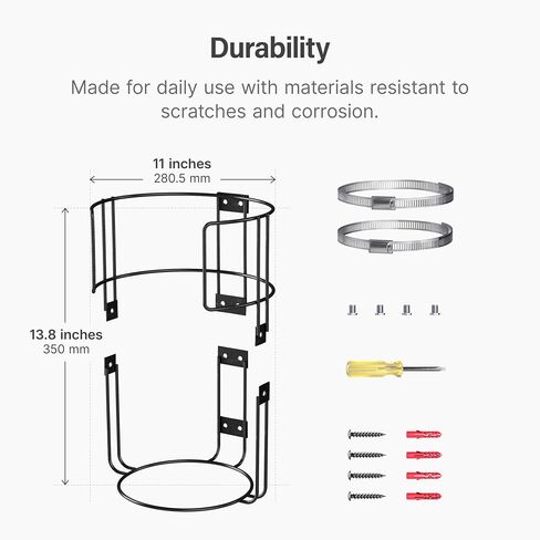 Wall-Mounted Sports Ball Holder Rack Durable Vertical Organizer for Basketballs, Soccer Balls, Volleyballs Heavy-Duty Metal Storage for Garage, Gym, Kids’ Room Space-Saving | Organizador de Balones in Saudi Arabia