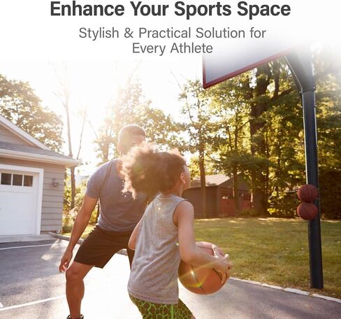 Wall-Mounted Sports Ball Holder Rack Durable Vertical Organizer for Basketballs, Soccer Balls, Volleyballs Heavy-Duty Metal Storage for Garage, Gym, Kids’ Room Space-Saving | Organizador de Balones in Saudi Arabia