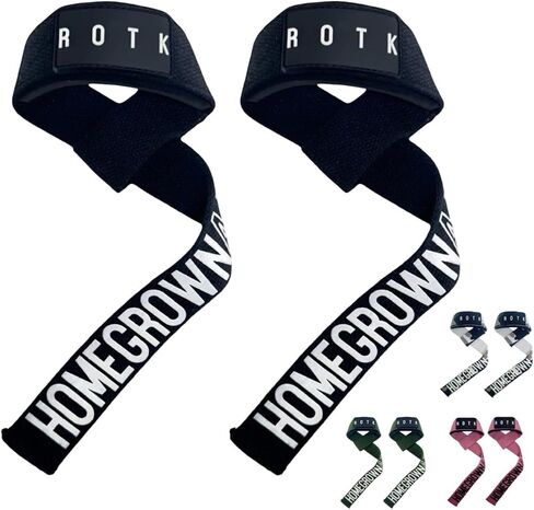 Weight Lifting Straps – 22" Padded Deadlift Wrist Straps (Pair) – Heavy-Duty Cotton Lifting Straps for Powerlifting, Gym & Strength Training in Kuwait