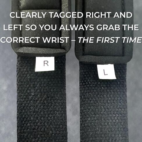 Weight Lifting Straps – 22" Padded Deadlift Wrist Straps (Pair) – Heavy-Duty Cotton Lifting Straps for Powerlifting, Gym & Strength Training in Kuwait