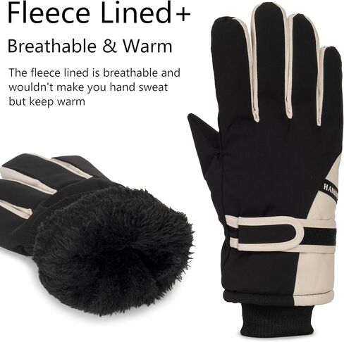 INOGIH Men Women Winter-Ski-Gloves - Warm Waterproof and Breathable Snow-Gloves for Cold Weather in Saudi Arabia