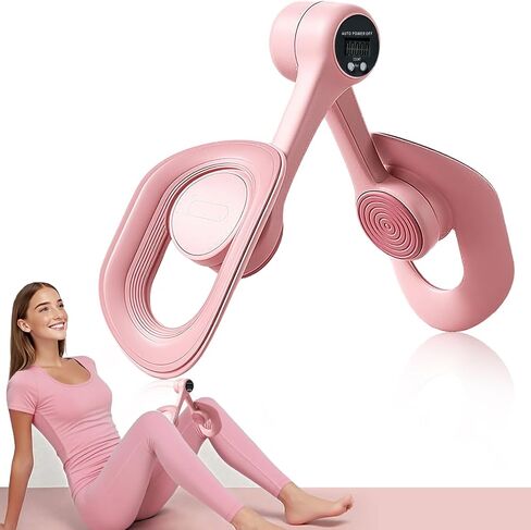 جهاز تمرين الفخذ الداخلي برو 2025 - تتبع تلقائي، مقاومة مخصصة، مدرب الحوض LED، تونر 360 درجة للساق والأرداف للنساء (وردي) in Kuwait
