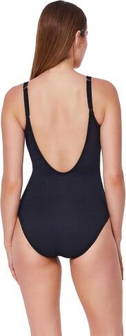 Gottex U Wire Textured One Piece Swimwear - Textured Fabric, Built-in Soft Cups, Tummy Control, U Wire Insert in Saudi Arabia