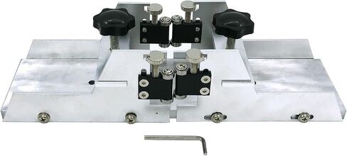 Guitar Fret Slotting Miter Box with Clamps, Aluminum Alloy Guitar Luthiers Making Repair Tools for Guitar Necks Fretboards Parts in Saudi Arabia