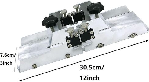 Guitar Fret Slotting Miter Box with Clamps, Aluminum Alloy Guitar Luthiers Making Repair Tools for Guitar Necks Fretboards Parts in Saudi Arabia