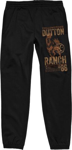 Yellowstone Dutton Ranch 1886 Adult Black Sweatpants in Saudi Arabia