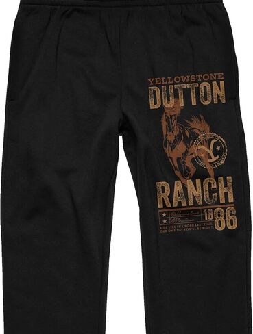Yellowstone Dutton Ranch 1886 Adult Black Sweatpants in Saudi Arabia