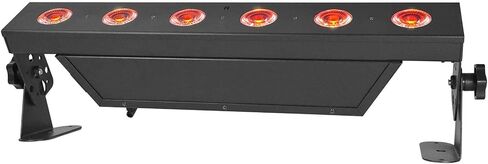 Rockville (2) Best Strip 60 Black Rechargeable Wash Light Bars w/Wireless DMX in Saudi Arabia