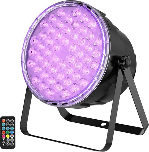 أضواء المسرح Betopper 54x3W تركيبات إضاءة DJ LED RGB 3 في 1 سطوع فائق يمكن أن يضيء جهاز التحكم عن بعد، ضوء ستروب وغسل ضوء DMX للحفلات، والحفلات الموسيقية، والكنيسة، والزفاف، وأحداث البار، حزمة واحدة in Kuwait
