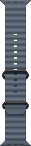 Apple Watch Band - Ocean Band - 49mm - Anchor Blue - One Size - Black Titanium Finish in Saudi Arabia