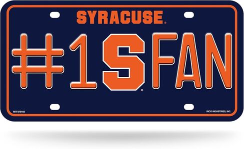 Rico Industries NCAA Unisex-Adult #1 Fan Metal License Plate Tag in Saudi Arabia