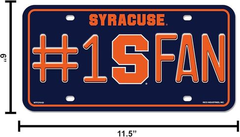Rico Industries NCAA Unisex-Adult #1 Fan Metal License Plate Tag in Saudi Arabia