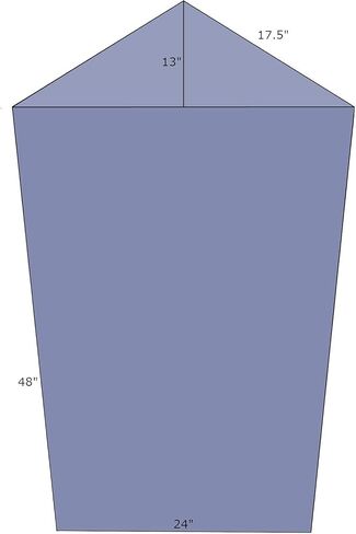 ATS Acoustics Corner Bass Trap، نطاق التردد المنخفض، NRC 1.40، 24 بوصة × 48 بوصة × 13 بوصة (أسود) in Kuwait