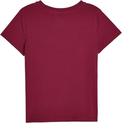 Puma Girls' Foundations Core Logo T-Shirt, Slim Fit, Baby Tee Silhouette in Saudi Arabia