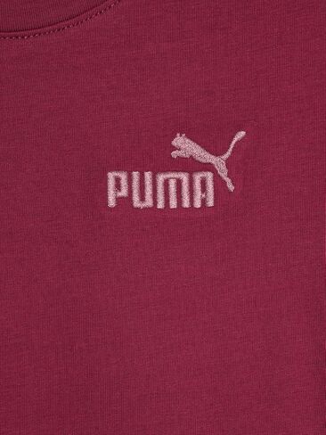 Puma Girls' Foundations Core Logo T-Shirt, Slim Fit, Baby Tee Silhouette in Saudi Arabia