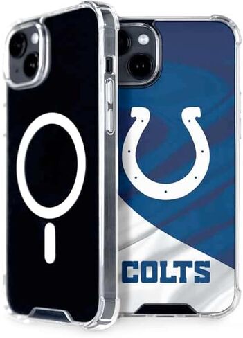 Skinit Phone Case Compatible with MagSafe iPhone 15 - Officially Licensed NFL Indianapolis Colts Design in Saudi Arabia