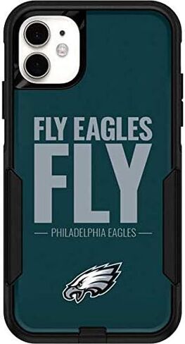 ملصق Skinit متوافق مع هاتف OtterBox Commuter iPhone 11 - تصميم شعار فريق NFL Philadelphia Eagles مرخص رسميًا in Saudi Arabia