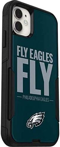ملصق Skinit متوافق مع هاتف OtterBox Commuter iPhone 11 - تصميم شعار فريق NFL Philadelphia Eagles مرخص رسميًا in Saudi Arabia