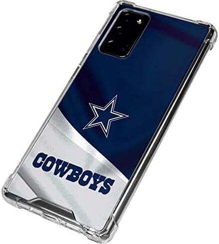 حافظة هاتف Skinit الشفافة متوافقة مع هاتف Galaxy Note20 5G - تصميم NFL Dallas Cowboys المرخص رسميًا in Saudi Arabia