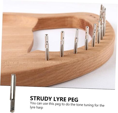 DECHOUS Lyre Harp Tuning Pegs 4pcs String Nails Replacement Lyre Pegs Sturdy Harp Accessories in Kuwait