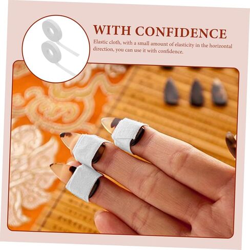 DECHOUS 2pcs Guzheng Adhesive Tapes Breathable Finger Pads Double Sided Adhesive Stickers for Bjj Pipa in Saudi Arabia