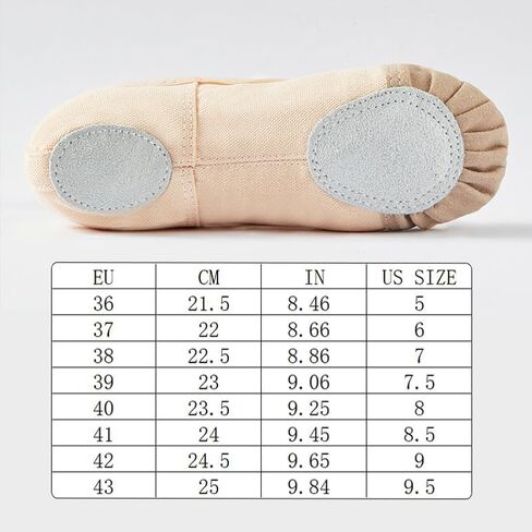 Canvas Ballet Shoes Soft Split Sole Flat Turners Dance Practice Shoes in Saudi Arabia