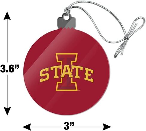 GRAPHICS & MORE Iowa State University Logo Acrylic Christmas Tree Holiday Ornament in Saudi Arabia