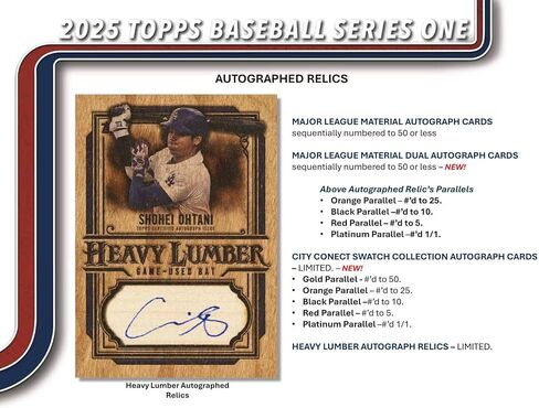 2025 Topps Series 1 بطاقة تجارة البيسبول MLB Retail 20 Pack Box in Kuwait