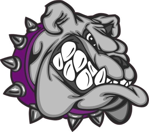 StickerTalk Purple Bulldog Sticker, 4.5 inches by 4 inches in Saudi Arabia