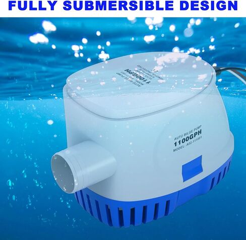 1100gph Bilge Pump 12V Non- Automatic Bilge Pumps for Boats Marine Submersible Bilge Water Pump for Boats Kayak Cruisers in Saudi Arabia