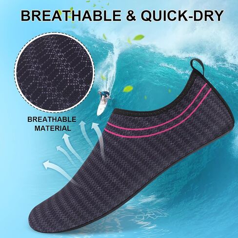 Water Shoes Quick-Dry Aqua Socks Barefoot Non Slip for Beach Swim Yoga Pool Lake Surf Women Men in Saudi Arabia