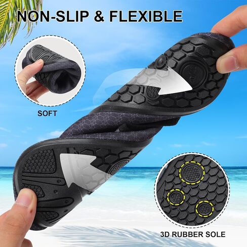 Water Shoes Quick-Dry Aqua Socks Barefoot Non Slip for Beach Swim Yoga Pool Lake Surf Women Men in Saudi Arabia