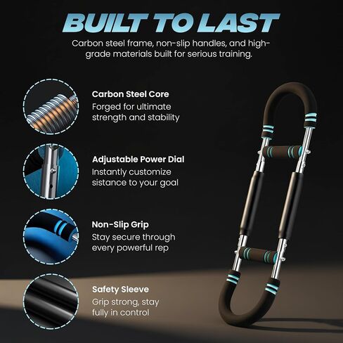 Professional Twister Arm Trainer – Adjustable Chest & Arm Workout Equipment for Men & Women, Spring Resistance Fitness Exerciser for Home Gym, Shoulder & Upper Body Strength Training Machine in Saudi Arabia