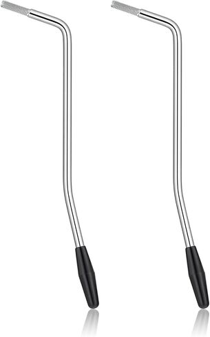 2Pcs 6mm & 5mm Whammy Bar Thread Tremolo Arm Electric Guitar Tremolo Arm Whammy Bar with Tip Metal Single Tremolos Arms (Silver) in Kuwait