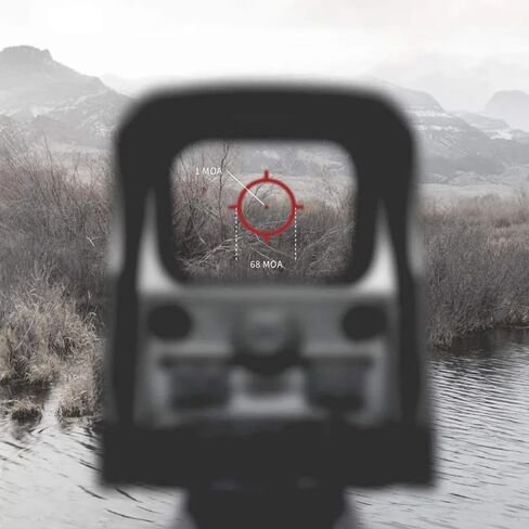 Holographic Sight 552 Red/Green Dot Sight with 5 Brightness Options & 1 MOA Dot, Black, Fits 20mm Rail Mount in Saudi Arabia