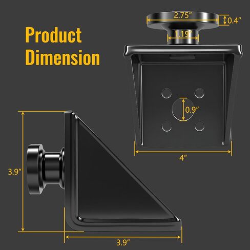 Full Bevel Shipping Container Anchors - Heavy Duty Steel Side Twist Locks & Tie Downs - Super Triangle Design for Secure Anchoring - Compatible with Containers-4pcs in Saudi Arabia