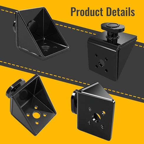 Full Bevel Shipping Container Anchors - Heavy Duty Steel Side Twist Locks & Tie Downs - Super Triangle Design for Secure Anchoring - Compatible with Containers-4pcs in Saudi Arabia