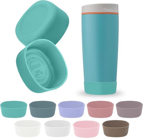 2pcs Silicone Boot for Owala SmoothSip Slider Coffee Tumbler 20oz 12oz, Anti-Slip Sleeve for Travel Coffee Mug, Protective Accessories for Owala BPA Free in Kuwait