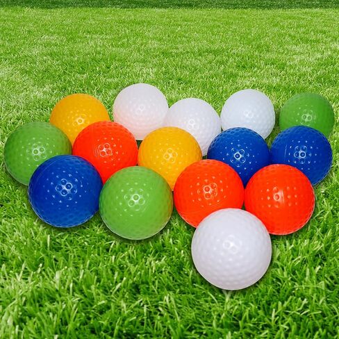 30 Pcs Golf Balls 41mm Practice Golf Balls for Backyard, Realistic Feel Limited Flight Hard Golf Ball Durable Golf Practice Balls, PE Plastic Golf Balls in Saudi Arabia