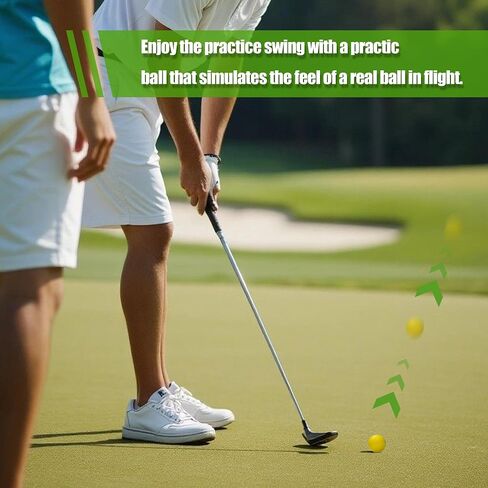 30 Pcs Golf Balls 41mm Practice Golf Balls for Backyard, Realistic Feel Limited Flight Hard Golf Ball Durable Golf Practice Balls, PE Plastic Golf Balls in Saudi Arabia