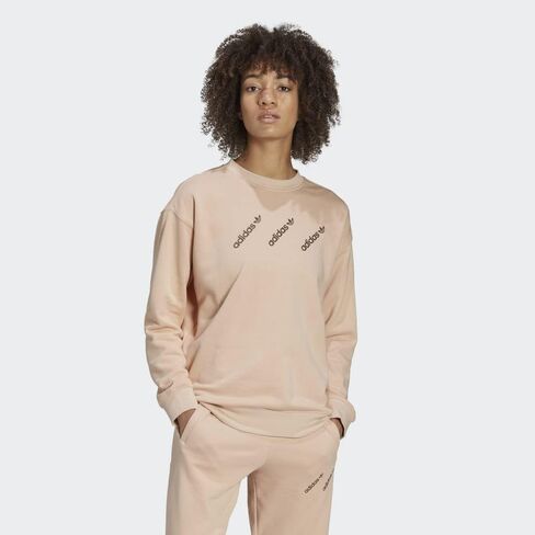 adidas Originals Women's Crewneck Sweatshirt, Halo Blush in Saudi Arabia