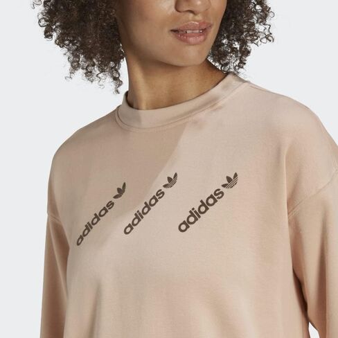 adidas Originals Women's Crewneck Sweatshirt, Halo Blush in Saudi Arabia