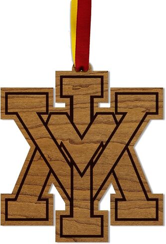 LazerEdge Clemson Tigers Christmas Ornament - Handcrafted from Cherry Wood - Officially Licensed Product in Saudi Arabia