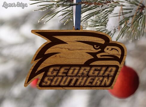 LazerEdge Clemson Tigers Christmas Ornament - Handcrafted from Cherry Wood - Officially Licensed Product in Saudi Arabia