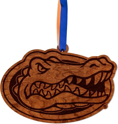 LazerEdge Clemson Tigers Christmas Ornament - Handcrafted from Cherry Wood - Officially Licensed Product in Saudi Arabia